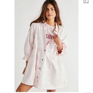 Free People Denim Mini Dress Size M in Pink